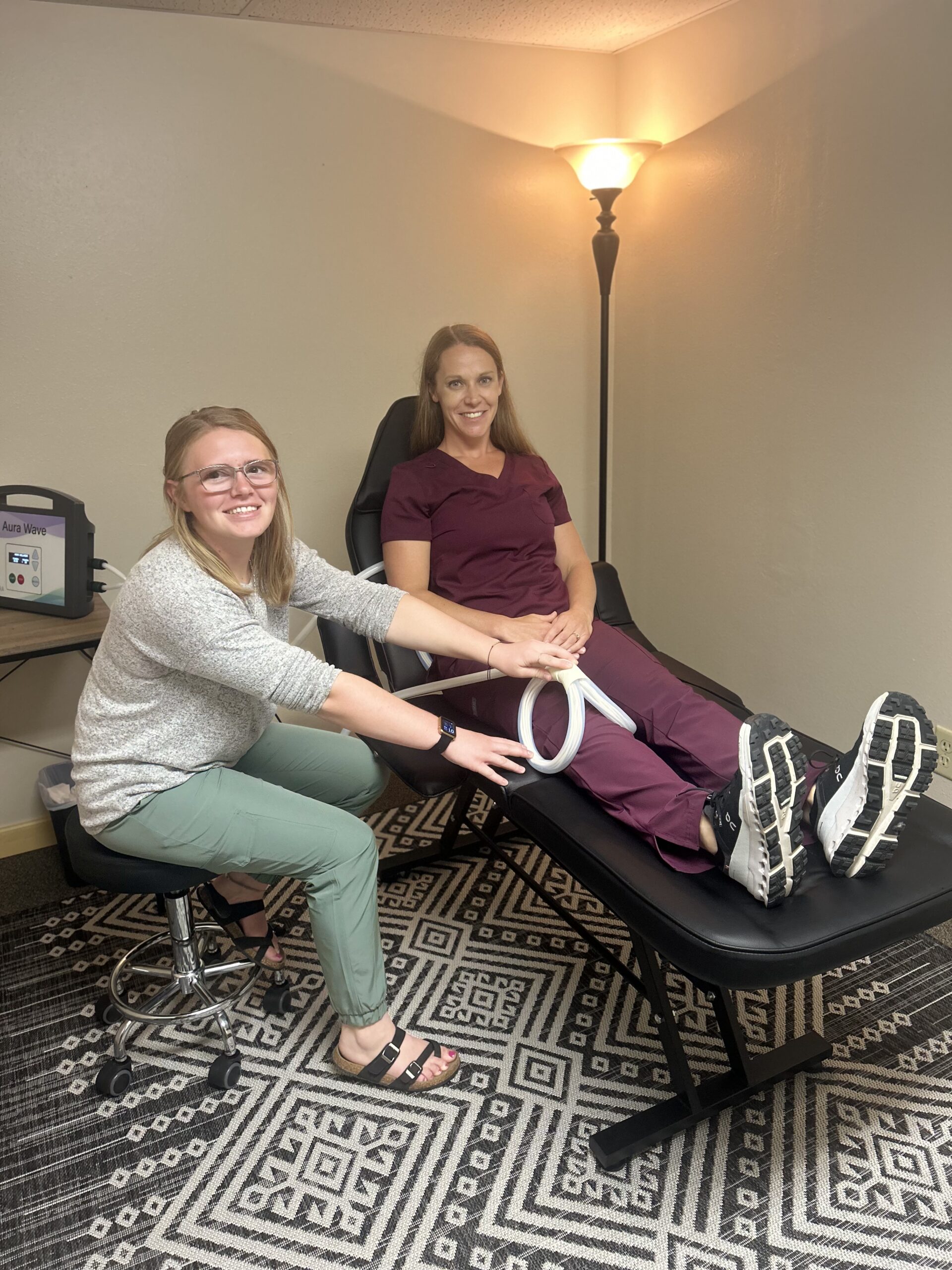 Grace and Gloria PEMF knee physicians at foundation health
